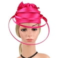 thumbnail image 6 of Hontri Heardband in Sale, Tea Party Headwear  Derby-Inspired, Spring Fascinator  Hat Headwear Pillbox Hat Cocktail Headband 1Pc Hair Accessories Pink, 6 of 7