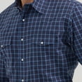 thumbnail image 2 of Wrangler Navy Pearl Snap Plaid - Mens Shirt  - 112355359, 2 of 2