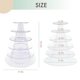 thumbnail image 1 of Soporte de torre de macarrón de plástico redondo de 6 niveles soporte de macarrones soporte de exhibición de torre de pastel de macarrón ShuxiuWang 8390612419188, 1 of 1