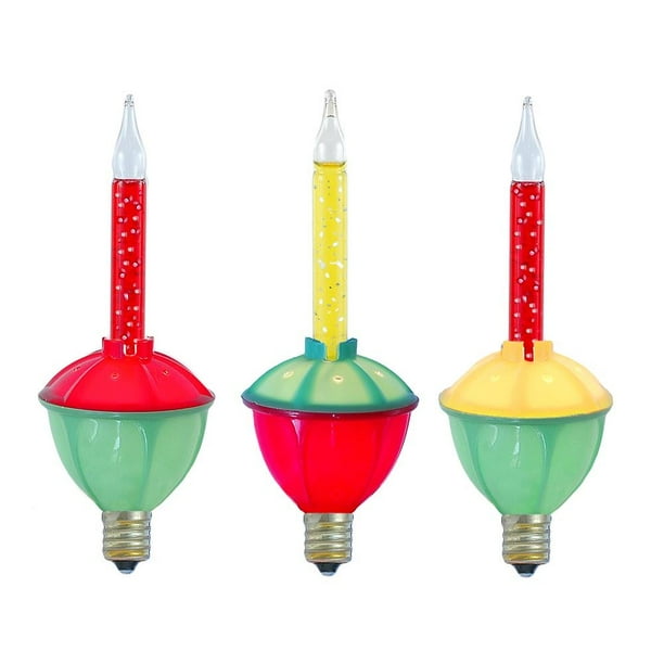 Novelty Lights 2 Light Traditional Christmas Bubble Light Replacement