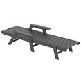 thumbnail image 4 of Bayport Chaise Longue Inclinable en Plastique HDPE pour Extérieur en Gris, 4 of 6