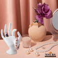 thumbnail image 7 of Novel Box White Hand Mannequin Display Stand 3.5x4.5x7 Inches - Female Hand Shape Stands for Rings, 7 of 7