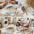 thumbnail image 5 of 4'x6' Area Rugs, Sea Turtle Coastal Indoor Outdoor Area Rug for Living Room Bedroom, Nautical Starfish Botanical Ocean Washable Bathroom Rugs Kitchen Floor Carpet Mats Home Decor Aesthetic, 5 of 8