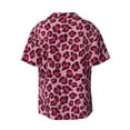 thumbnail image 5 of Salouo Rose Leopard Print Pattern Cuban Collar Shirts for Men Button-Down Shirt Men's Short Sleeve Shirts Hawaiian Shirts Casual Shirts -X-Large, 5 of 6