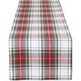 thumbnail image 1 of Tartan Plaid Collection Holiday Dining Table & Kitchen Décor, Christmas Table Runner, 14x108, Red, Green & White, 1 of 5