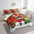 thumbnail image 3 of Feelyou Kids Santa Claus Twin Bedding Sets 7-Piece, Dreamy Fairy Tale Bedding Comforter Set, Christmas Rabbit Animal Reversible Sheet Sets, Ultra Soft Home Decor, 3 of 7