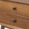 thumbnail image 5 of GDF Studio OkiOki Mid Century Nightstand, Medium Brown, 5 of 10