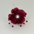 thumbnail image 3 of Organza and Satin Flower with Pearl Spray Burgundy (72 Flowers), 3 of 7