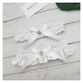 thumbnail image 5 of Satin Rhinestone Bow Garter Set. For Women (Wedding, Prom)., 5 of 7
