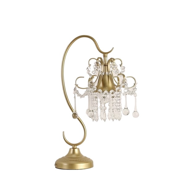 Lámpara de mesa de cristal con control de botón, lámpara de mesa de cristal con cabecera, lámpara de mesa regulable de 3 vías con pantalla de cristal for dormitorio de niñas, sala de estar