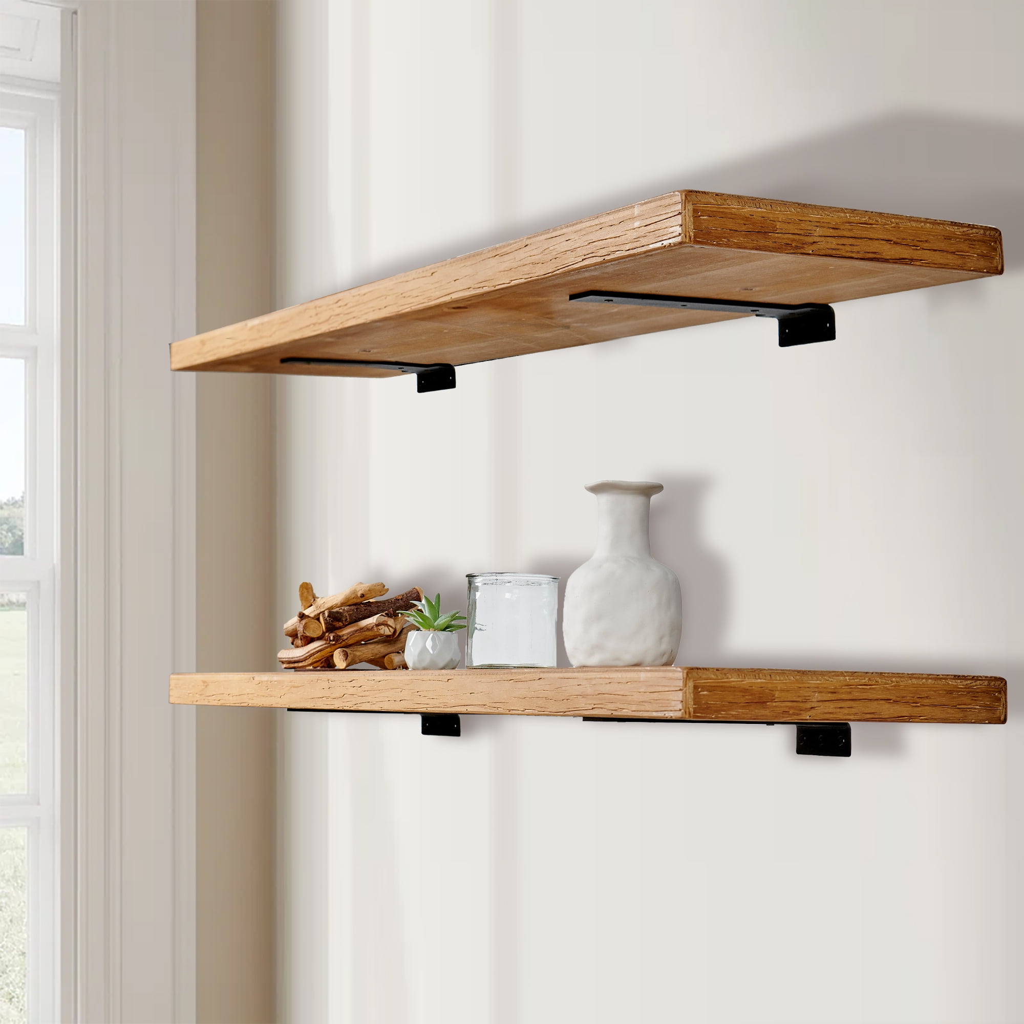Home Soft Things Floating Shelf Bracket, 10 inch Long, Pack of 2