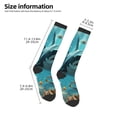 thumbnail image 2 of Yiaed Realistic Ocean Shark Print Great elasticity Adult Stockings Sports socks for Men and Women, 2 of 6
