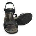 thumbnail image 3 of Women's Julia B1 Wedge Black Leather Sandals, 3 of 6