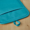 thumbnail image 4 of KitchenAid Ribbed Soft Silicone Pot Holder 2-Pack Set, Ocean Drive Blue, 7"x9", 4 of 6