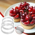 thumbnail image 2 of Circular Tart Stainless Steel Tartlet Mold Perforated Fruit Pie K1O0, 2 of 8