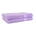 thumbnail image 2 of Mainstays 2 Pack 100% Cotton Premium Bath Sheets Set, Super Soft and Highly Absorbent Basic Solid Premium Cotton Bath Sheets for Bathroom, Hotels, Spa and Gym - Lavender, 2 of 7