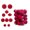 Wine Red., variant on 35 Velvety Flocking Holiday Soft Decorations For Christmas Tree Homes Party Window Display