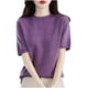 thumbnail image 2 of Fiudx Liquidación de Ahorros de Verano Chaqueta de Viaje En Barbacoa de Moda Sin Tapa de Color Sólido de Manga Corta con Cuello Redondo para Mujer, 2 of 3