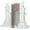 Clear Oversized Solid Chess Round S/2 4"W, 10"H, variant on DecMode 4" Oversized Chess Clear Crystal Bookends with Cut Crystal Designs (Set of 2)