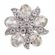 thumbnail image 2 of Faux Crystal Rhinestone botones florales adorno artesanal decoración 25 mm blanco Sunnimix Botones de costura de flores, 2 of 7