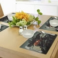 thumbnail image 4 of Ambesonne Fantasy Place Mats Set of 4, Romotic Demon Computer, Standard Size, Black Red, 4 of 6