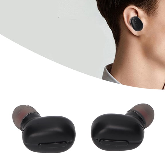 Language Translator Earbuds, Support 84 Languages Language Translator Earphones Noise Reduction  5.0  Battery Life With Charging Case For Meeting Black