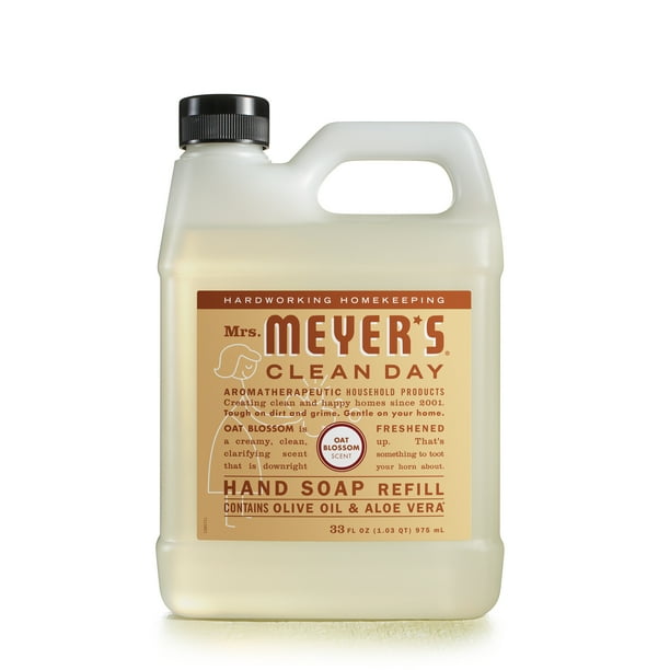 Mrs. Meyer’s Clean Day Liquid Hand Soap Refill, Oat Blossom Scent, 33