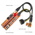 thumbnail image 5 of AAAwave PCIE Riser VER 009S PRO 1x to 16x Graphic Extension for GPU Mining 60cm USB 3.0 Cable, 8 Solid Capacitors, 2x 6PIN and Molex 3 Power Options Pack of 1, 5 of 6