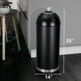 thumbnail image 2 of 17 Gal / 65L Open Top Trash Can Commercial Grade Heavy Duty Tall Commercial Trash Can Brushed Stainless Steel for Outdoor | Kitchen Waste Bins for Home, Office, Restaurant, Restroom, 2 of 6
