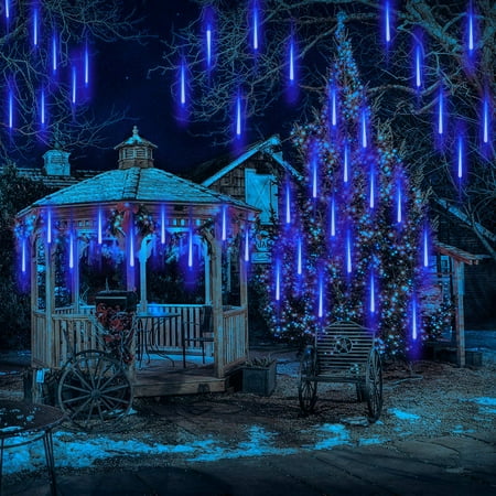 Snow Fall Lights LED Meteor Shower Rain Lights, Hellan Christmas Snow Falling Icicle LED String Lights , FOR garden Holiday Party Wedding Christmas Tree Decoration, Falling Rain Drop Christmas Light, Decor Lights ()