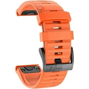 ISABAKE Replacement Band for Fenix 6 Fenix 6 Pro,Quick Fit 22mm Watch Strap Wristbands,Compatible with Fenix 5 Plus Fenix 5 Forerunner 935 Forerunner 945 Approach s60 Quatix 5 Smartwatches(Orange)
