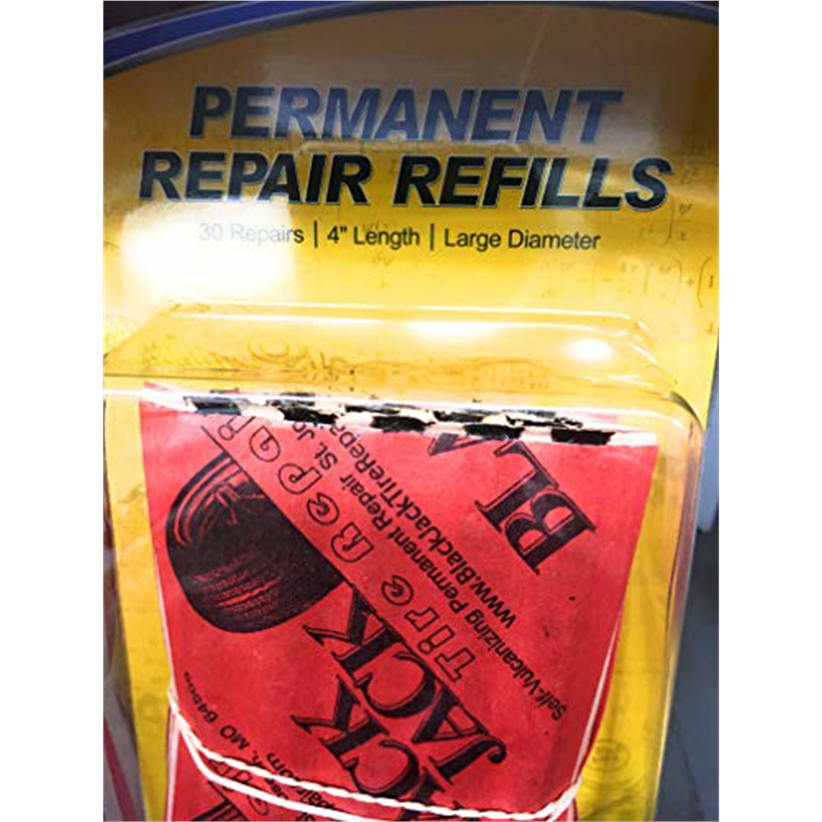 Black Jack Tire Repair Patch Plug Combo - BJK-CU-303-12 With 1/8 Inch Stem