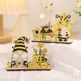thumbnail image 5 of Z52LingLing Decoration Yellow Bee Gnome Figurine B – 5.11" Whimsical Garden Dwarf Ornament for Shelf, Desk & Home Decor, 5 of 7