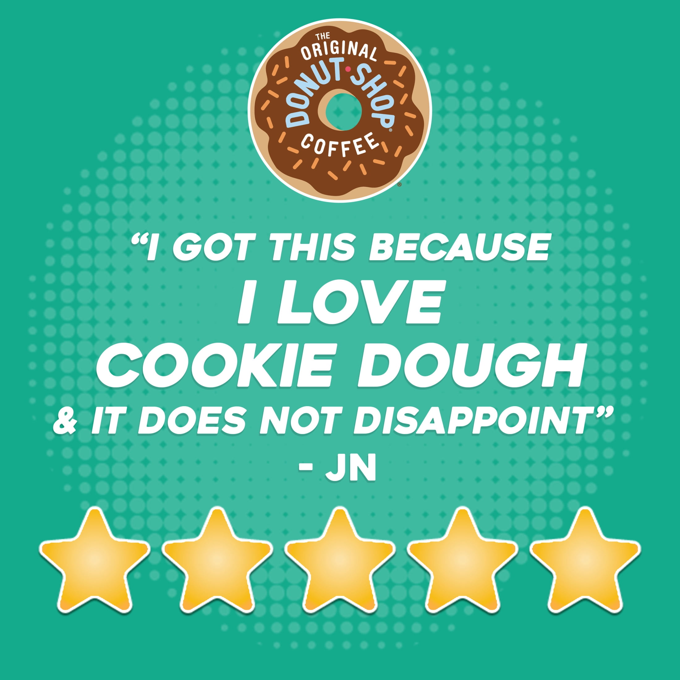 The Original Donut Shop, Cookie Dough Light Roast K-Cup Coffee Pods, 24 Count