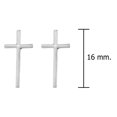 thumbnail image 2 of Aeravida Simple and Chic Faithful Christian Cross Sterling Silver Stud Earrings | Classic Sterling Silver Stud Earring for women | Cross Stud Earrings | Casual Stud Earrings | Religious Ornament, 2 of 5