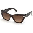 thumbnail image 5 of TOM FORD FT0871 52F Wyatt Cat Eye Dk Havana Grad Brown 56 mm Women's Sunglasses, 5 of 6
