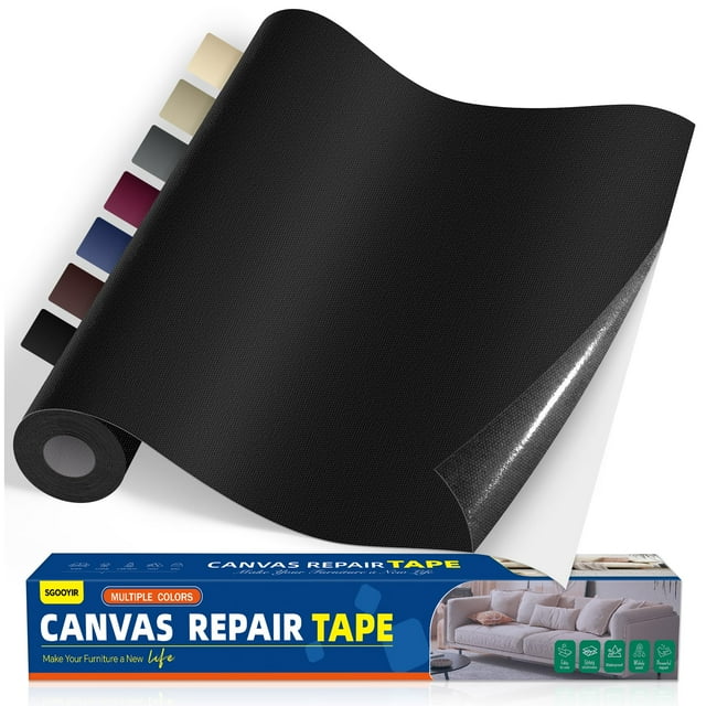 Cinta de Reparación de Lona Sgooyir Impermeable 16x40cm para Muebles