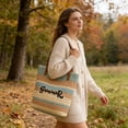 thumbnail image 4 of Beach Tote Bag for Women, Large Woven Straw Shoulder Bag with Colorful Stripes, Summer Vacation Travel and Pool Bag, 4 of 6