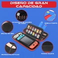 thumbnail image 2 of Funda Protectora Compatible Para N-Switch-2, Estuche de viaje Rigido color Rojo y Azul, Portacartuchos Switch-2, 2 of 6