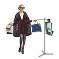 thumbnail image 2 of Econoco Rack For Retail Store - Heavy Duty Shopping Bag Rack, Retail Store Display Rack, Chrome Trade Show Rack, Display Rack for Store, 2 of 4