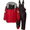 iXtreme Baby Toddler Boy Colorblock Puffer Coat & Snowpants Ski Bib, 2pc Set