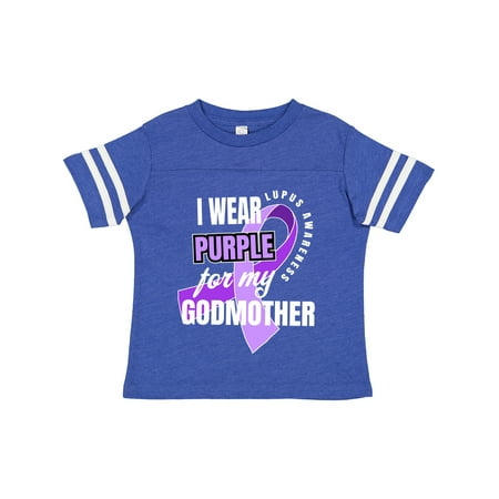 

Inktastic I Wear Purple for My Godmother Lupus Awareness Gift Toddler Boy or Toddler Girl T-Shirt