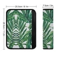 thumbnail image 3 of WYYP Green Leafy Plant Car Seat Belt Cover Pad Comfortable Car Seat Strap Pads 1Pcs, 3 of 5
