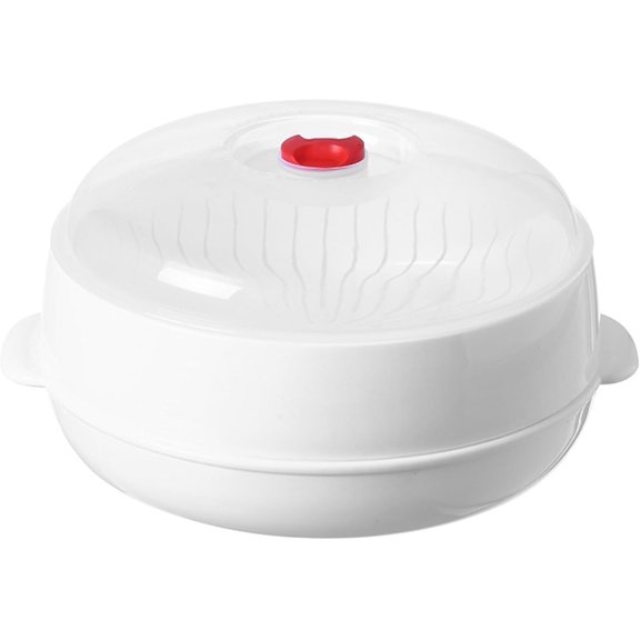 Microwave Food Steamer for Cooking: Multifunctional Microwave Steamer with a Transparent Lid,Steam Pots for Cooking Dumplings,Vegetable,Bacon,Sea Food,Kitchen Gadget&Essentials