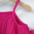 thumbnail image 6 of Cethrio Girls Summer Outfit Sets, Spaghetti Strap Cotton Casual Girls' Clothing Sets Hot Pink Size 6T, 6 of 8