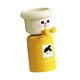 thumbnail image 5 of Vaso y soporte para cepillo de dientes, soporte para vaso de lavado, estante decorativo a prueba de polvo para enjuague bucal, organizador colgante de 1 pieza y amarillo, 5 of 8