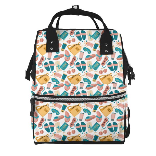 Disketp Travel Elements Mochila de Pañales de Gran Capacidad con Múltiples Bolsillos, Mochila de Viaje Multifuncional para Bebé, Unisex, Moderna y Resistente