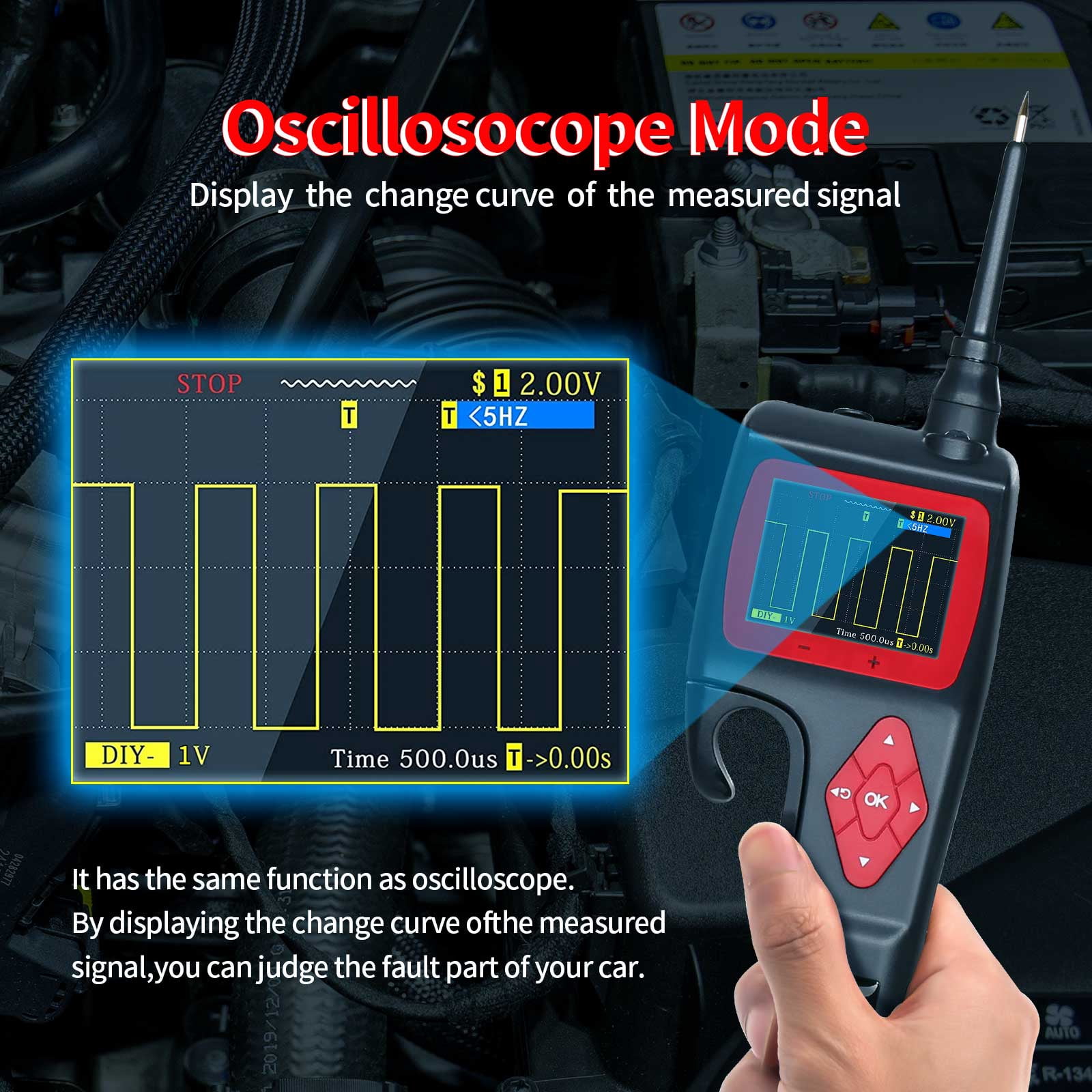 TopDiag P200 Automotive Circuit Tester – Power Probe / Injector Diagnostic Tool Set 5 thumbnail image