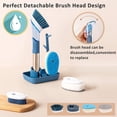 thumbnail image 4 of Cepillo dispensador de jabón para lavar platos, cepillo de cocina, cepillos de limpieza automáticos para el hogar con adición de líquido para platos, 4 of 5