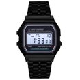 thumbnail image 1 of Montre Homme Or/argent/noir/or Rose Bracelet en Acier Inoxydable Montre Digitale LCD Sport Quartz, 1 of 1